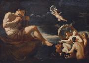 Johann Carl Loth Galatea mit ihren Begleiterinnen vor Polyphem France oil painting artist